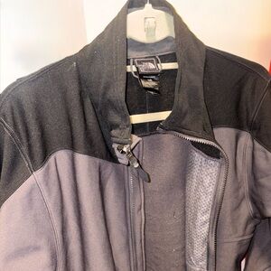 Unisex Northface fleece Grey zip up large size, perfect condition!